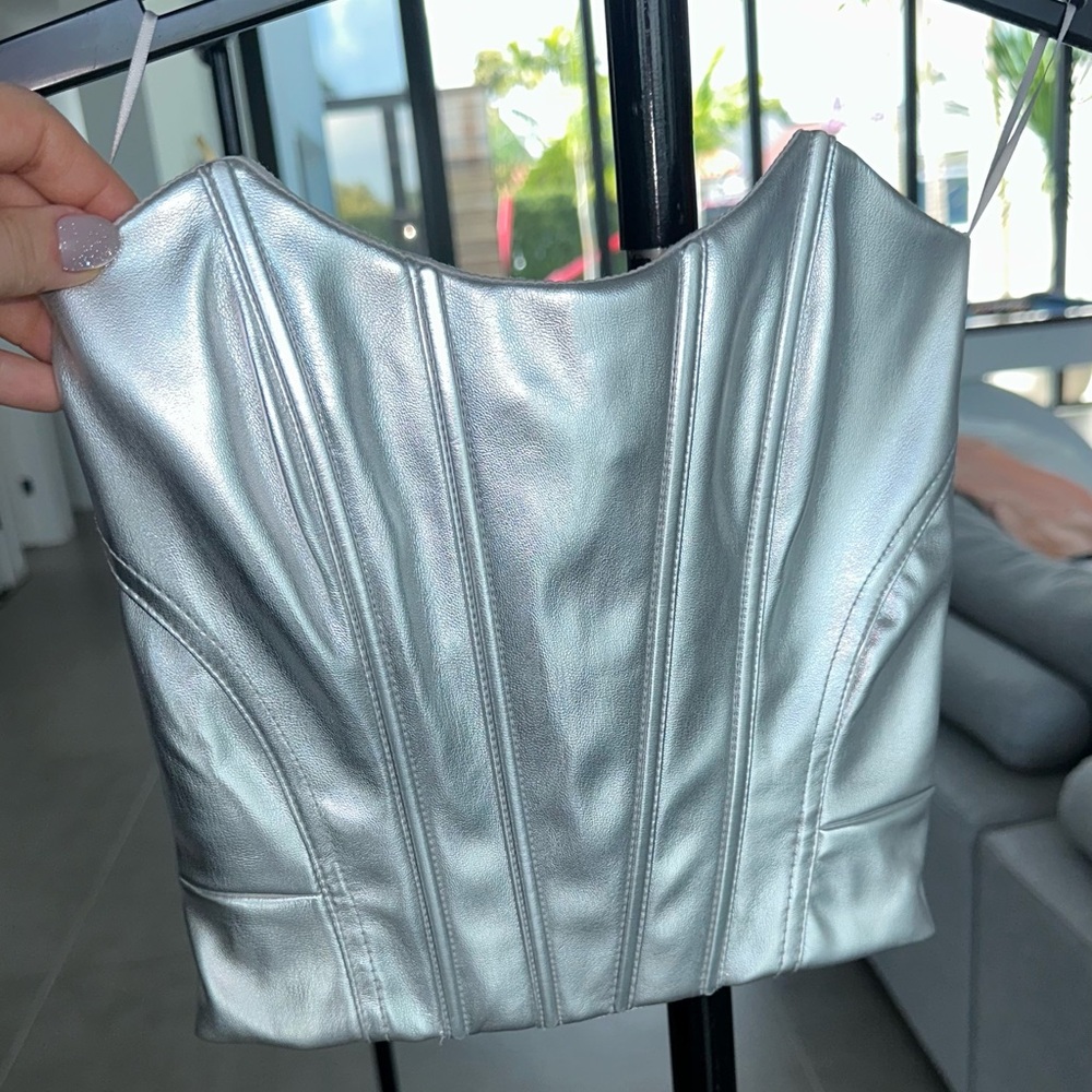 Bershka Silver corset